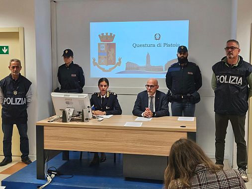 Il questore Dalpiaz e la dirigente Brustenghi